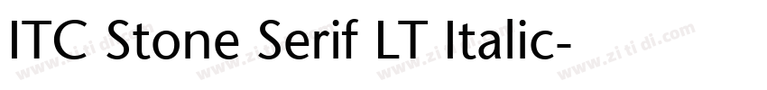 ITC Stone Serif LT Italic字体转换 ITC Stone Serif LT Italic字体转换